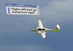 EADS undertakes first aircraft flight powered by algae-derived biofuel and signs Brazilian production venture | EADS,Biocombustibles del Chubut,Diamond Aircraft,algae