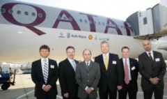 Qatar Airways undertakes first commercial passenger flight powered by a natural gas blended jet fuel | Qatar Airways, Alternative fuels, synthetic fuels, ASTM, Airbus, Shell