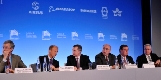 More cooperation and better communication is the theme at aviation industry summit on environment | Aviation and Environment Summit, Tom Enders, Scott Carson, Willie Walsh, Alexander ter Kuile, James Leape, Robert Aaronson, Airbus, Boeing, CANSO, British Airways, WWF